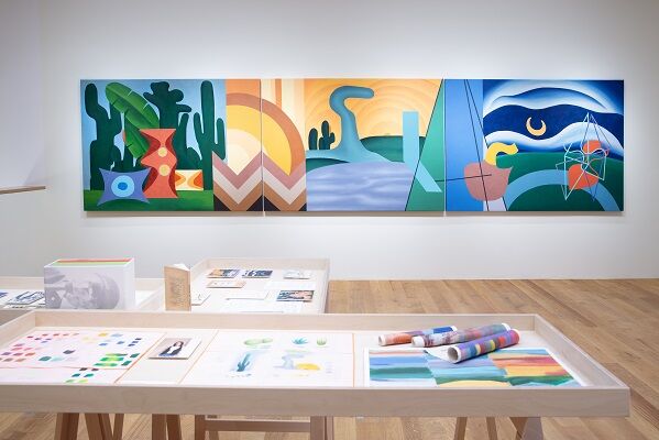 Ausstellungsansicht Fernanda Figueiredo «Stattdessenfarbe» Foto: Eduardo Mattos