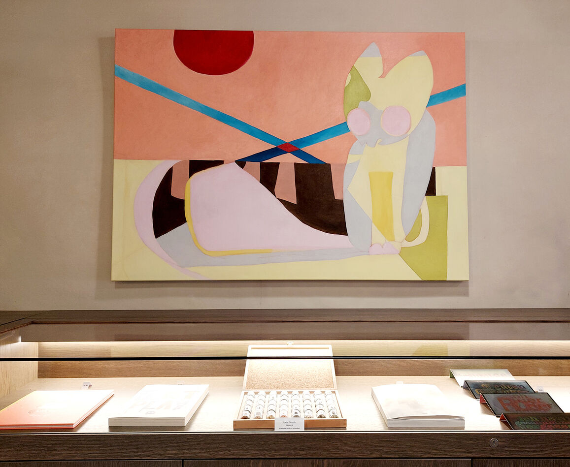 Nadja Kirschgarten, Shim Shim I, 2023, Öl auf Leinwand, 100 x 140 cm